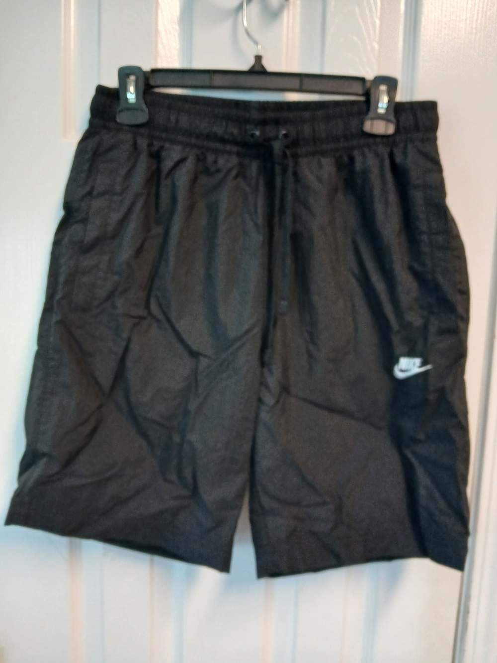 Nike Men's Black Athletic Shorts with Drawstring